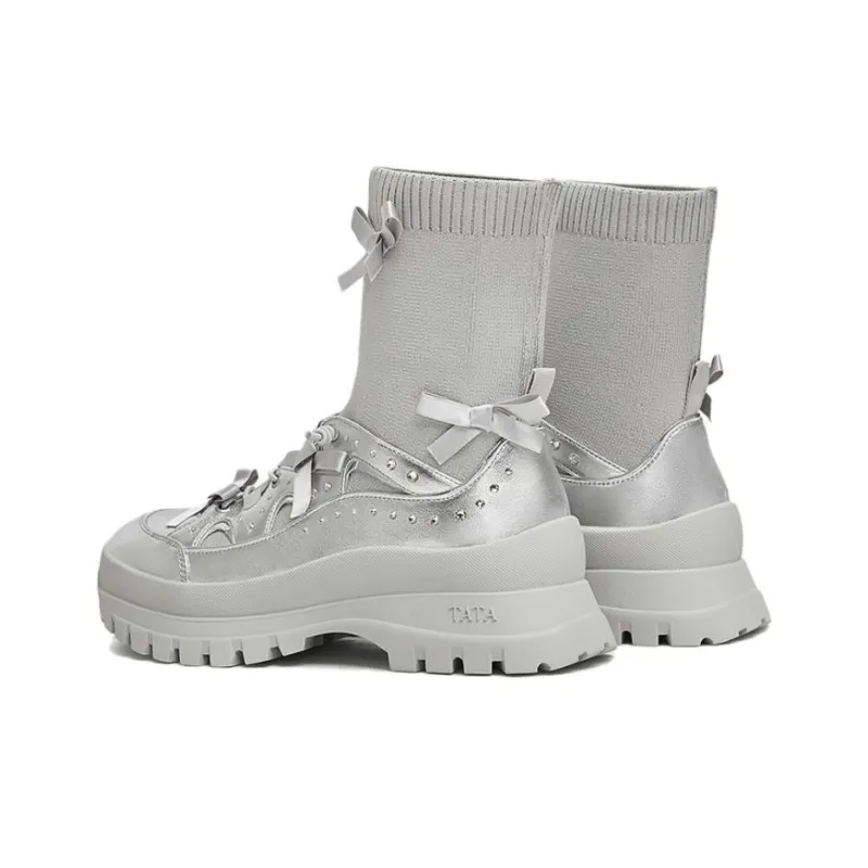 Tata Ankle Boots Women's Silver Gray-6