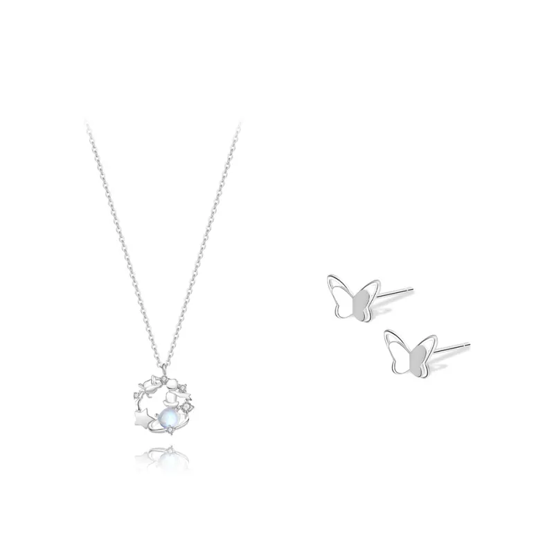 BLANK IN BLANK Zircon Necklaces Women's Bestie Birthday Gift For Girl-0