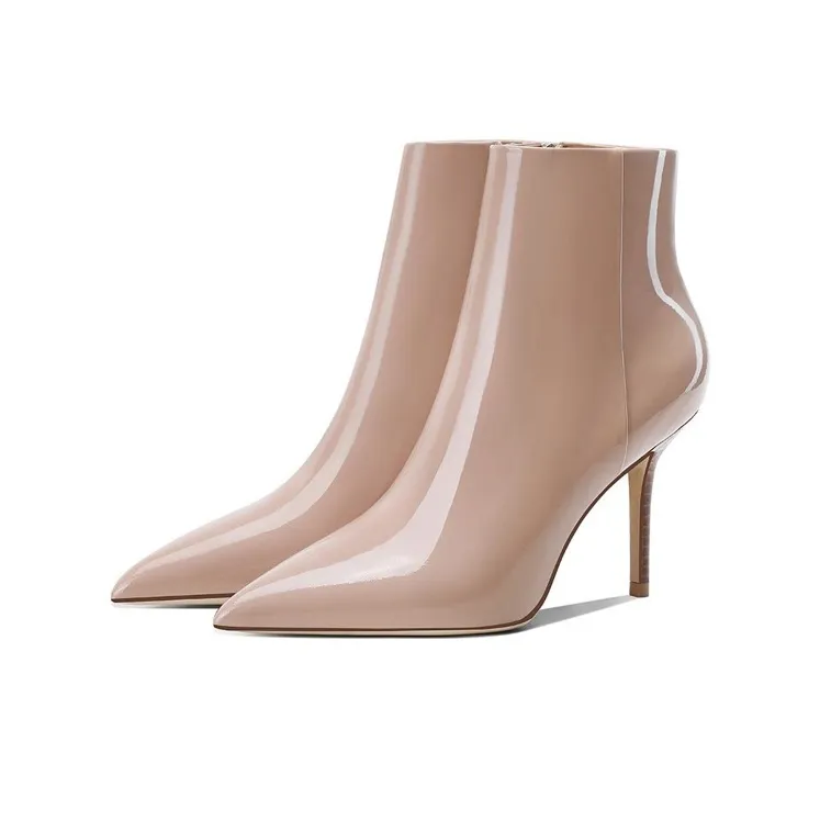 Miss Left Ankle Boots Women's Nude-1