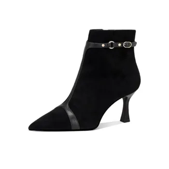 JESSICA SOPHIA Ankle Boots 7cm Women's Black