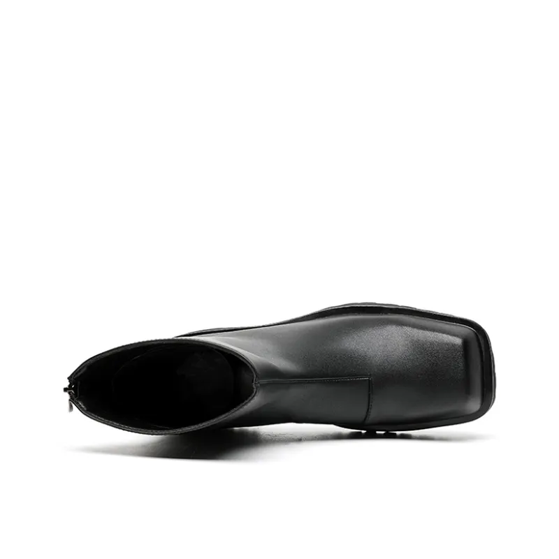 YEDANI Ankle Boots Men Black-5