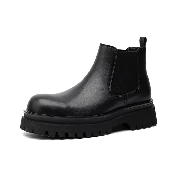 GZZ Chelsea Boots Men Black-1