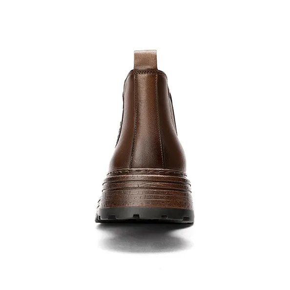 CROWN Chelsea Boots Men Dark Brown-13