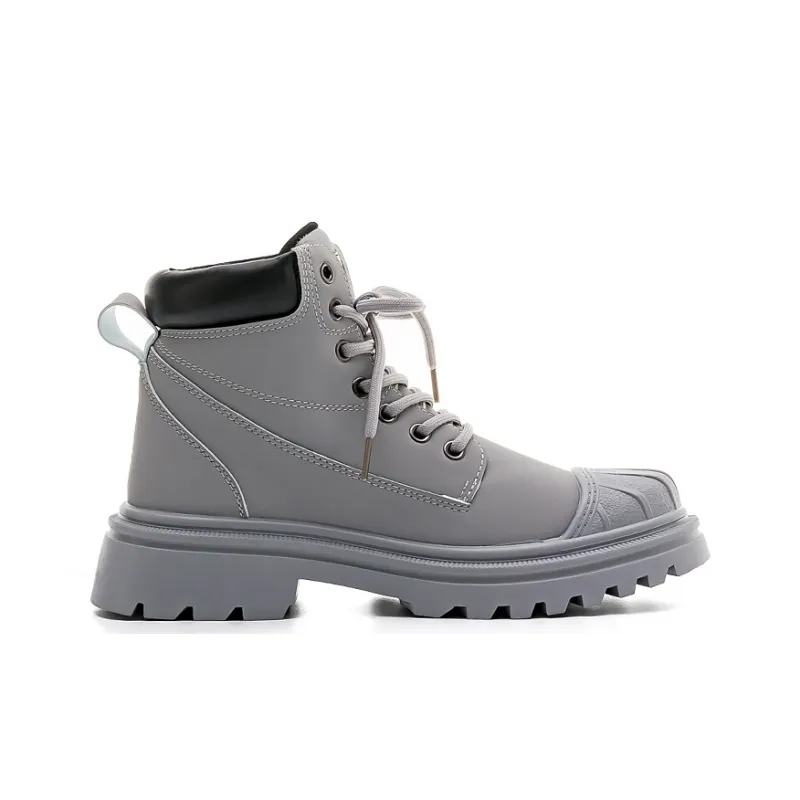 Warrior Short Martin Boot Women's Gray Black-1