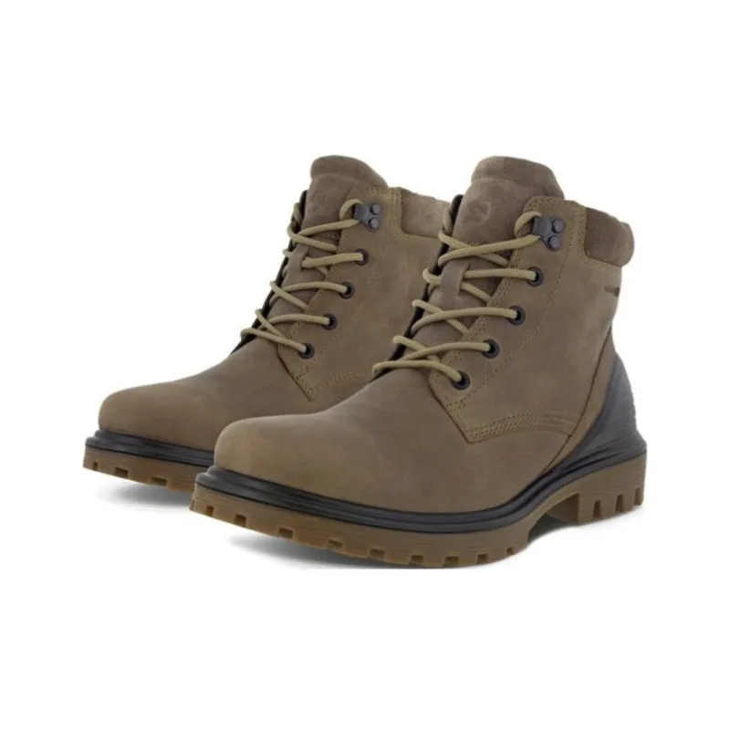 Ecco Short Ankle Boots Men's Brown-2