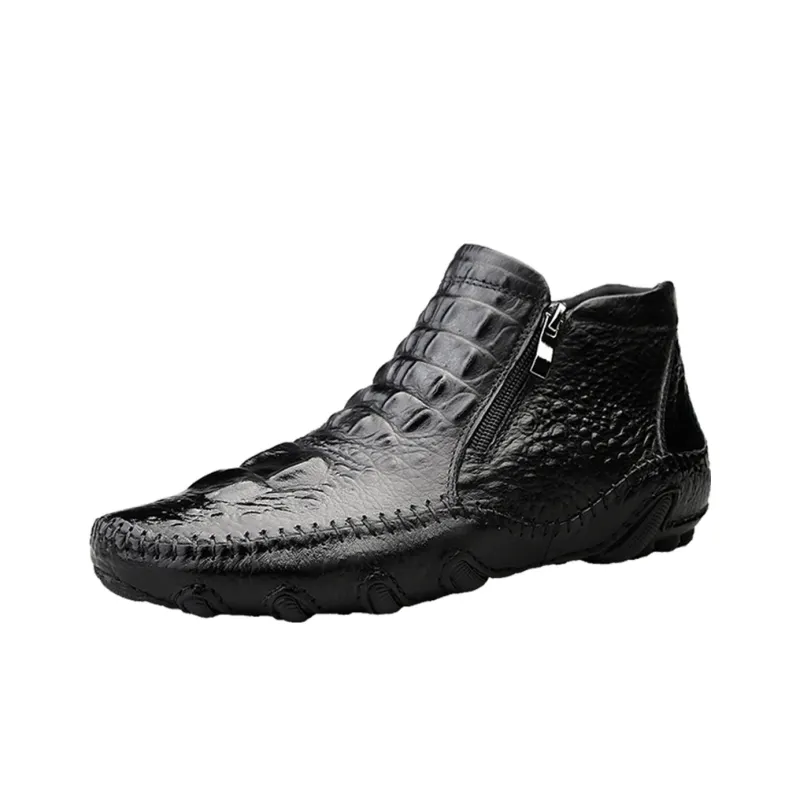 BECK Ankle Boots Men Brown, Black-1
