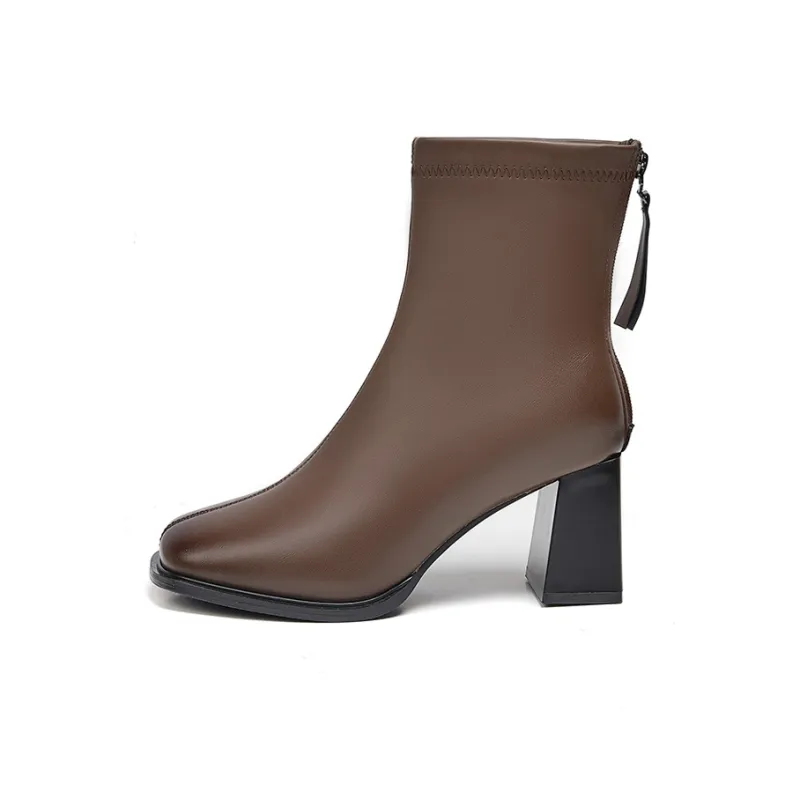 ACESC Ankle Boots Women's Black/Beige/Apricot/Brown-18