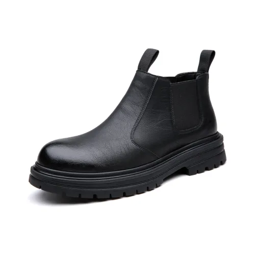 Mr. Thorn Tree Ankle Length Chelsea Boots Men's Black