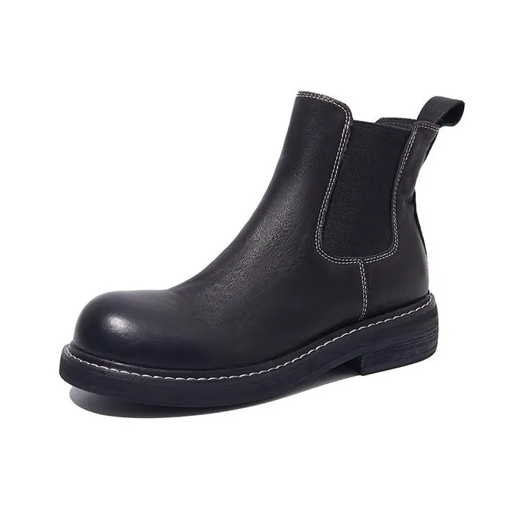 SHANYIKOU Short Chelsea Boots 4cm Women's-3