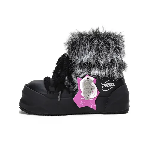 ADCDAVINCI Stardust Series Warm Wear Resistant Height Increasing Snow Boots Unisex Black
