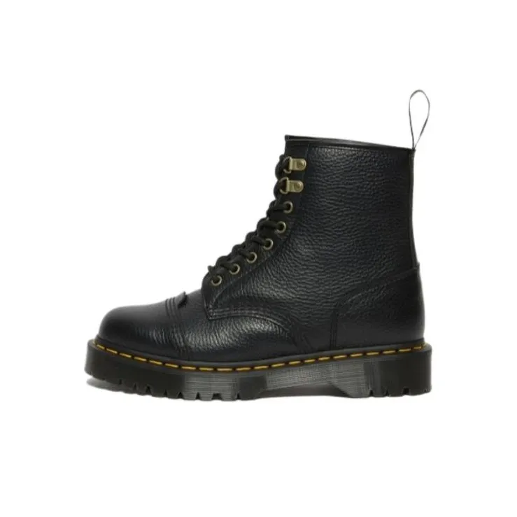 Dr. Martens 1460 Bex Faux Fur Lined Leather Lace Up Boots 'Black'-0