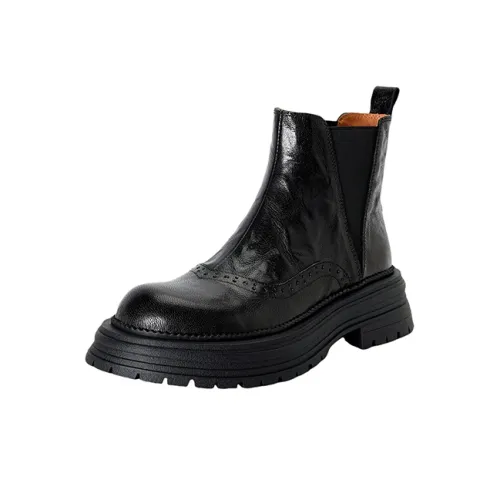 XIAOAJUE Short Chelsea Boots 5cm Women's