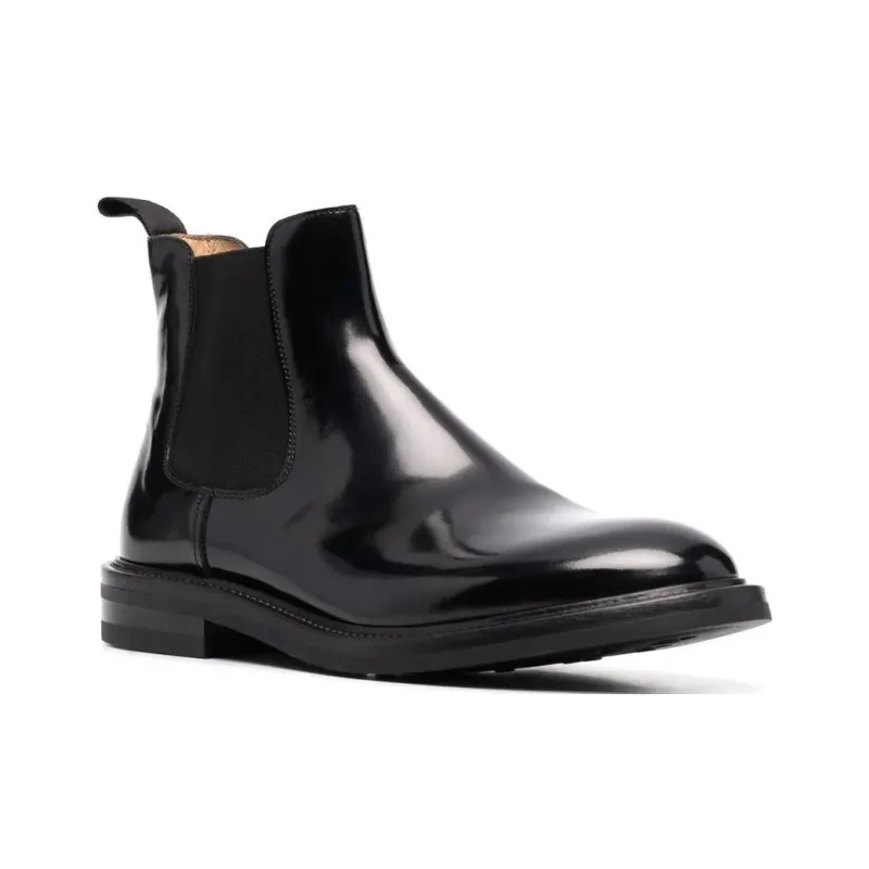 SCAROSSO Eric Almond Toe Chelsea Boots-1