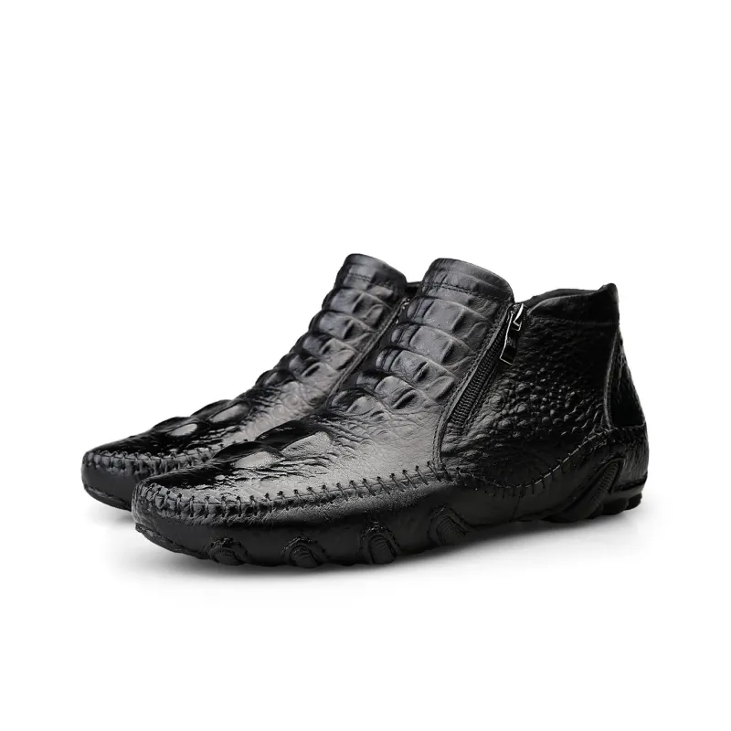 BECK Ankle Boots Men Brown, Black-4