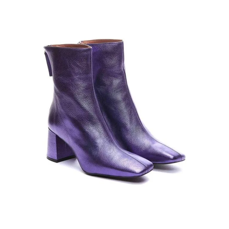 ANGEL ALARCON Lauryn Ankle Boots 6.5cm Women's Purple-2