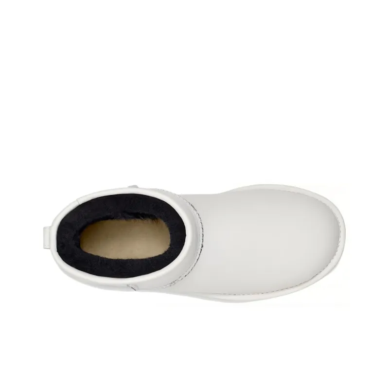 UGG Classic Mini Platform Matte Boot Ultra Matte White Women's-3