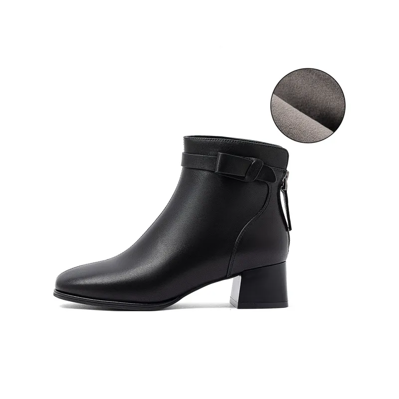 COMELY Ankle Boots Women's Dark Brown/Black/Ecru-22