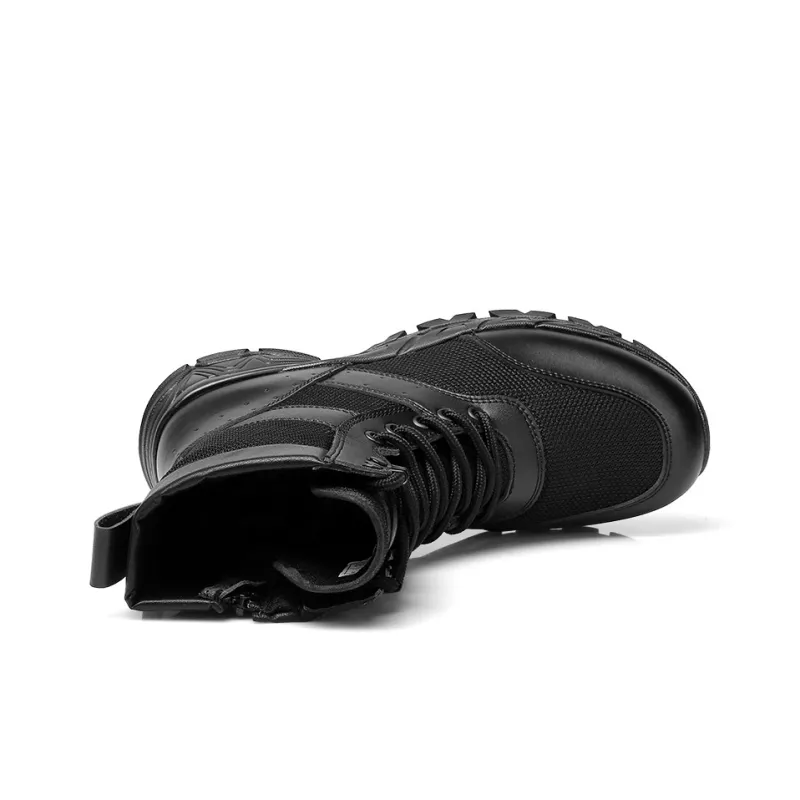 Strongman 3515 Breathable And Wear resistant 17cm Outdoor Boots Men's Black-3
