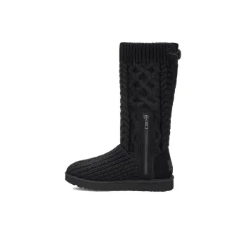 UGG Classic Cardi Cabled Knit Boot Black Women's