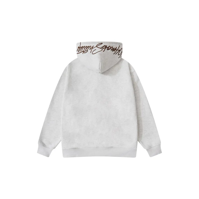 404MOB GANG Sweatshirt Unisex White Heather Gray-1