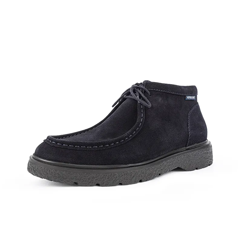 MEPHISTO Ankle Boots Men Blue/Dark Brown-1