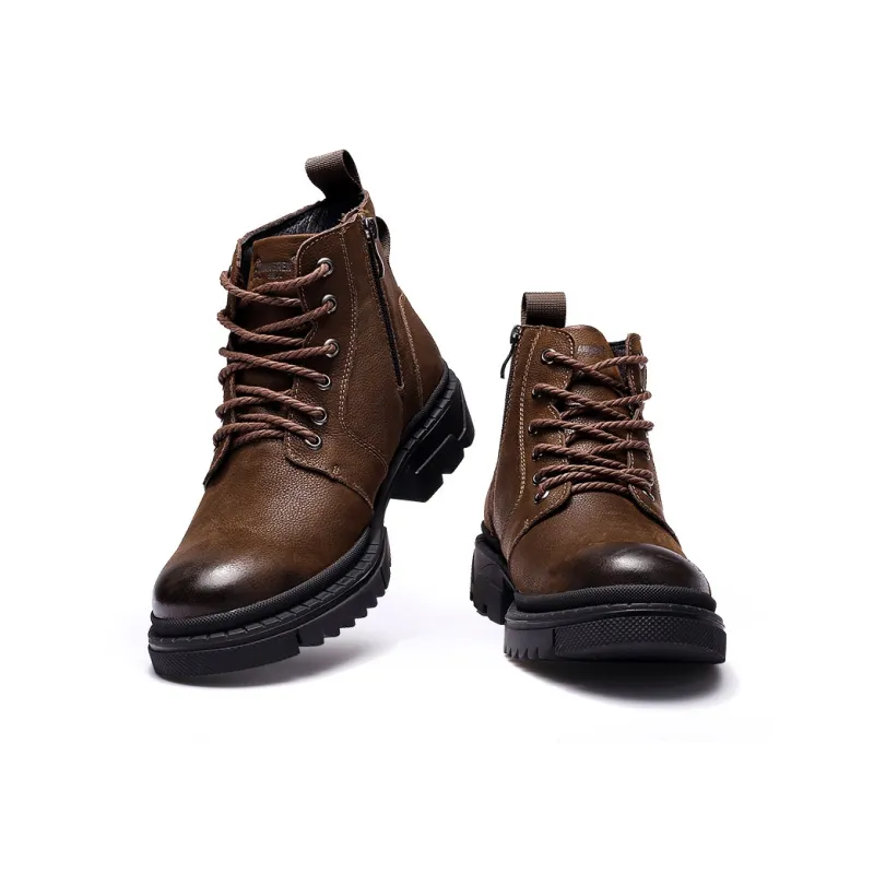 Strongman 3515 Spring And Fall Martin Boots Men's British Style Leather Work Boots For Men-9