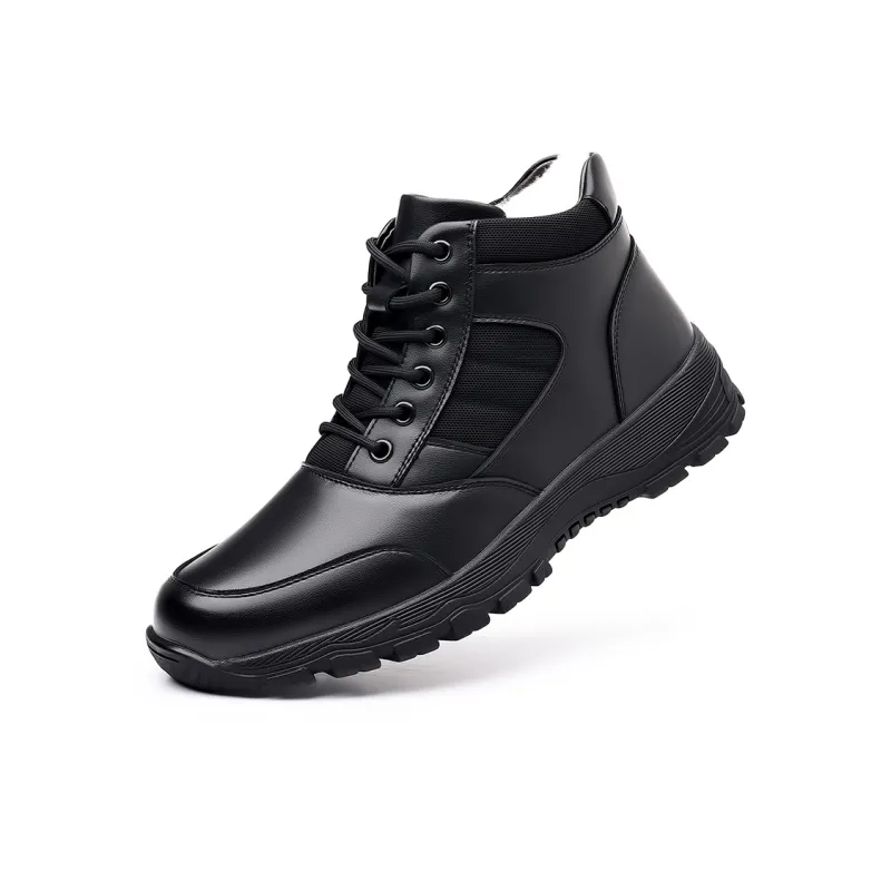 Captain Illy Warm Short Snow Boots Men's Black-1