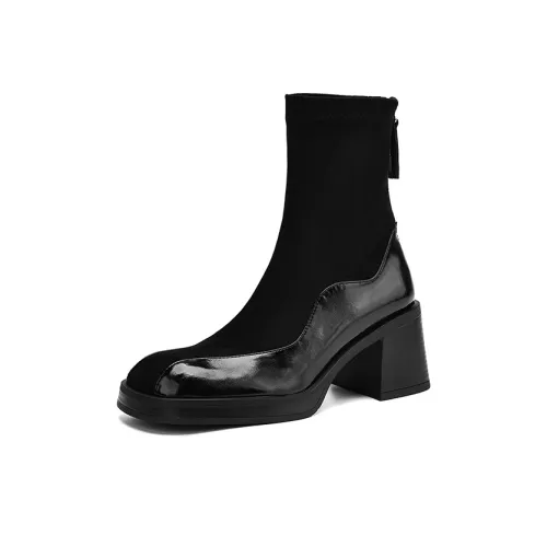 XIAOAJUE Ankle Boots 7cm Women's