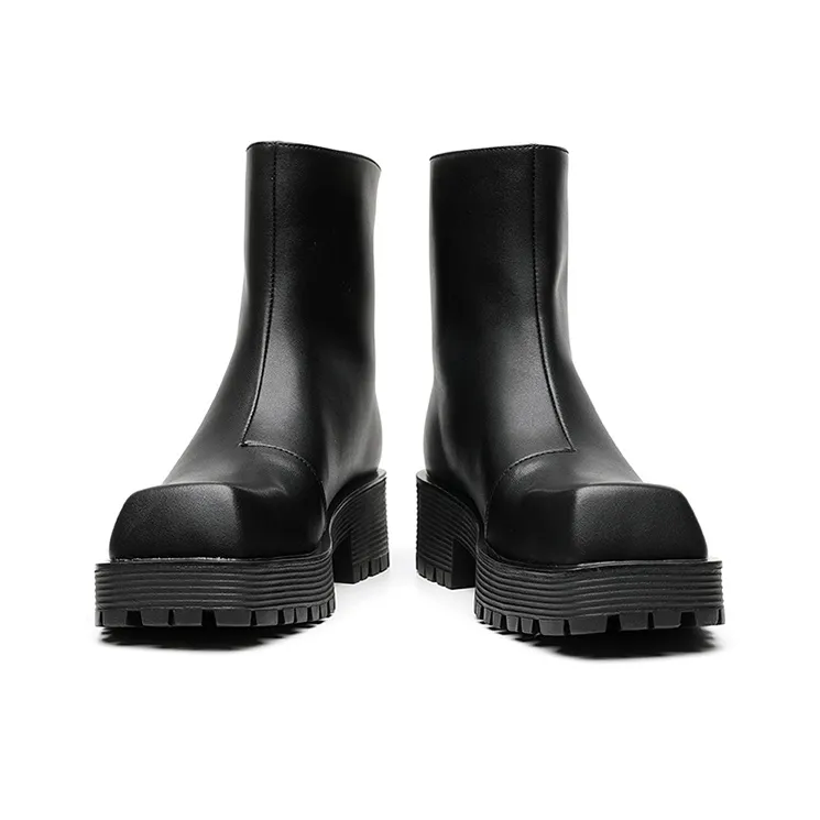 YEDANI Ankle Boots Men Black-3