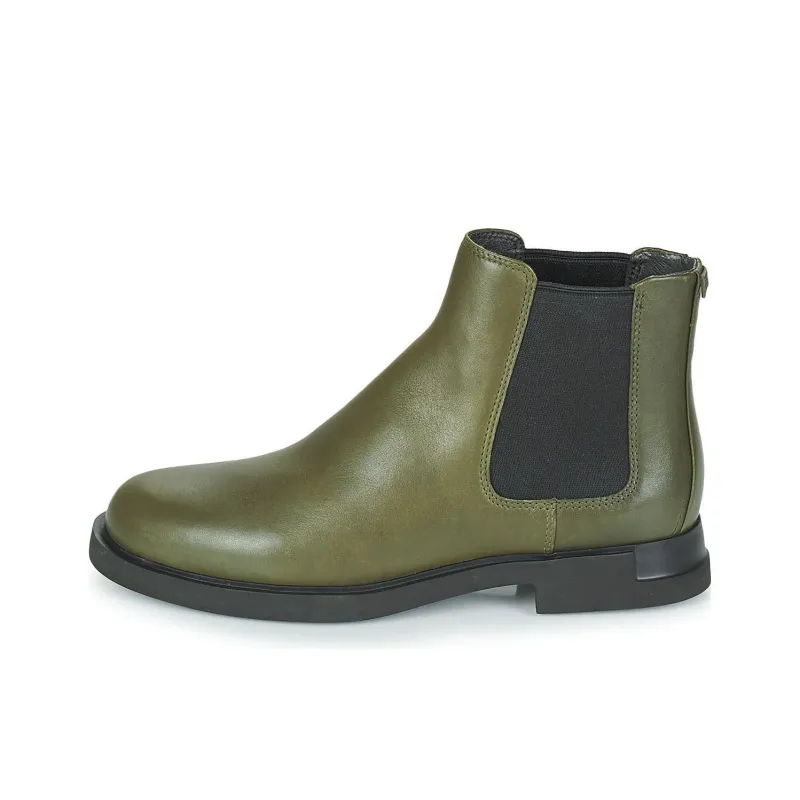 CAMPER Short Chelsea Boots 3cm Women's Khaki-0