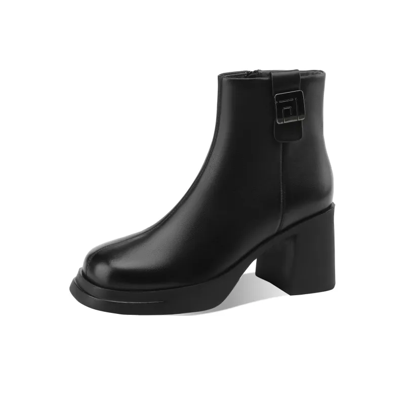 BOERDIQI Ankle Boots Women's Black-1