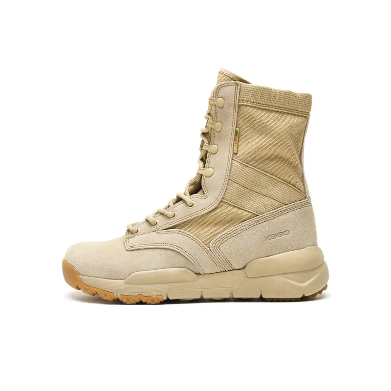 XIANGGUAN Warm Wear Resistant Cushioning Crew Outdoor Boots Unisex Sand-0