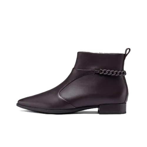 Ecco Short Chelsea Boots 2cm Women's Coffee