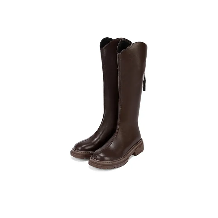 DAPHNE Knee high Boots Women's Brown/Black/Ecru-2