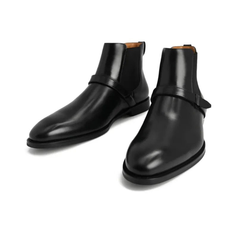 PEDRO Short Chelsea Boots Men's Black-1