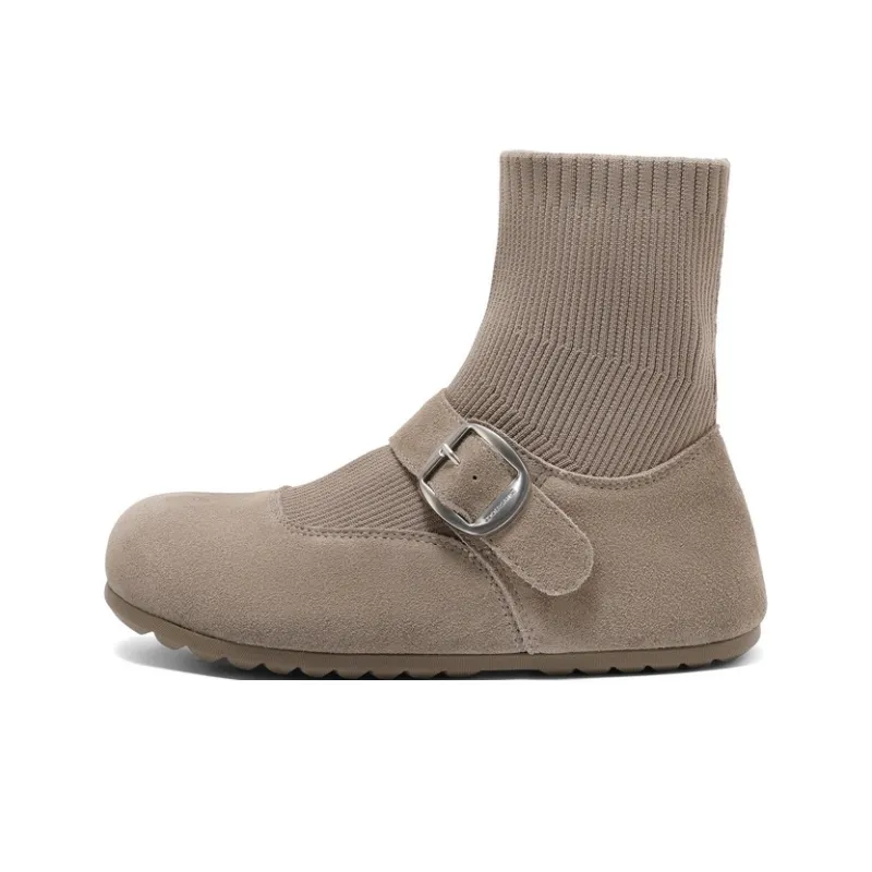 BELLE Ankle Boots 3cm Women's Gray-0