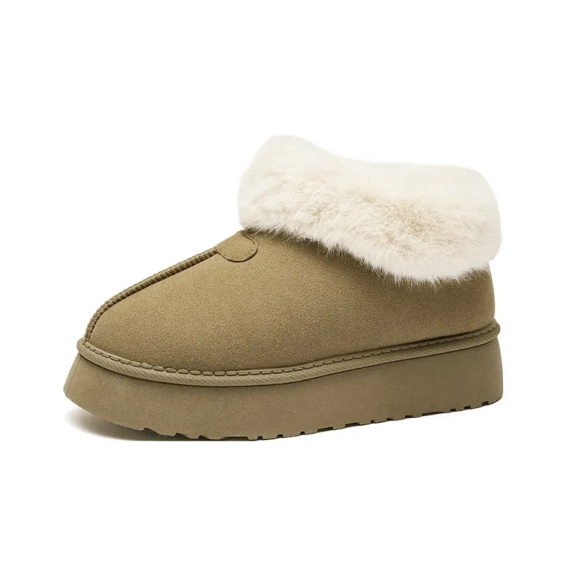 AAA SINCE 1955 Warm Wear-Resistant Height Increasing Slip-Resistant Short Snow Boots Women's-9