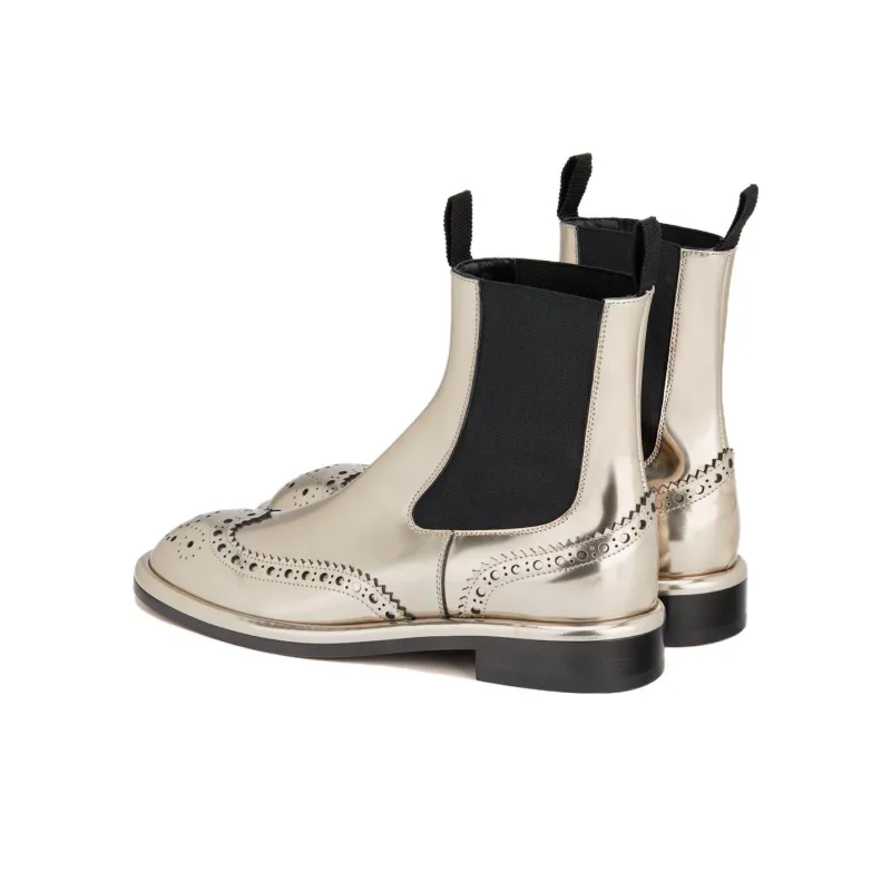 AGL Short Chelsea Boots 2.5cm Women's Gold-4