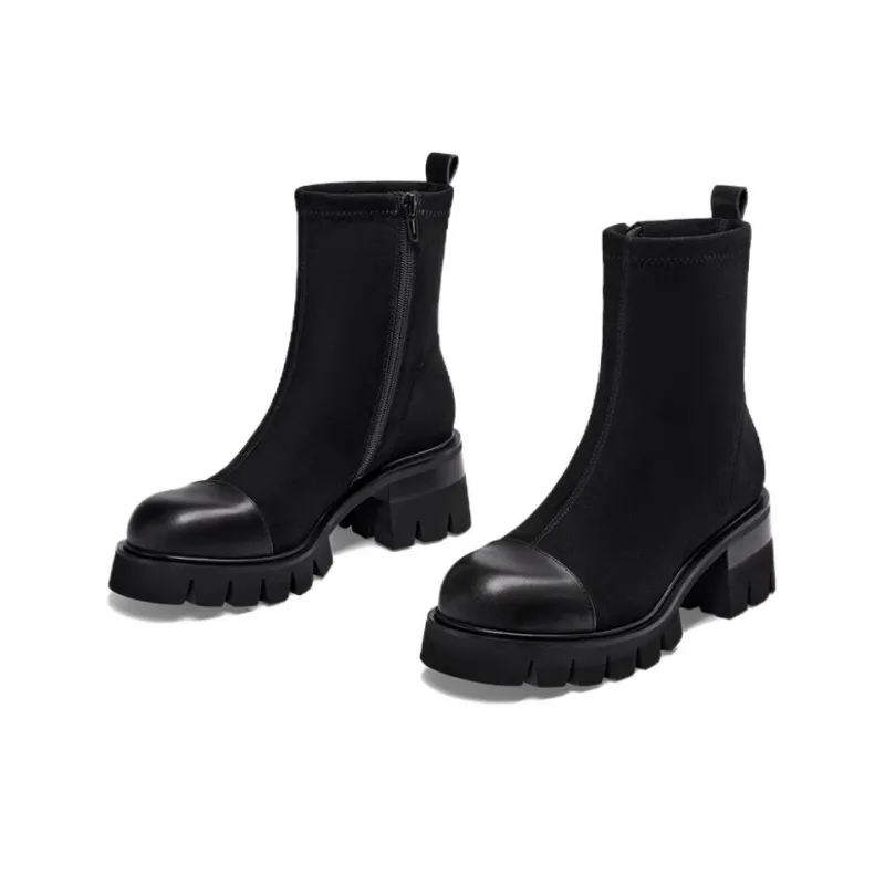 ZSAZSAZSU Ankle Boots 6.5cm Women's Black-3