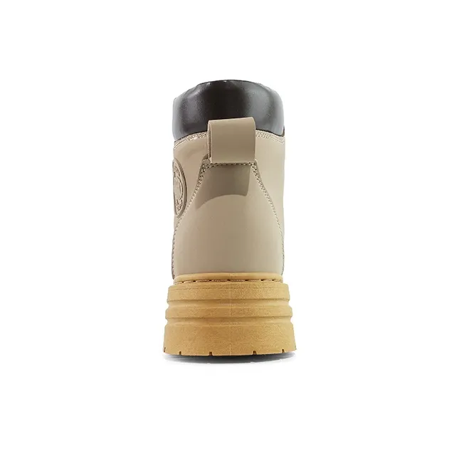 Warrior Warrior Short Martin Boot Women's Milk Tea Beige-3
