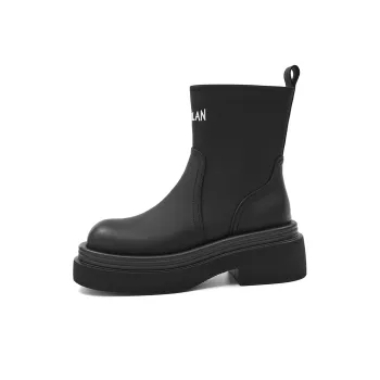 EBLAN Short Martin Boot Women's Black