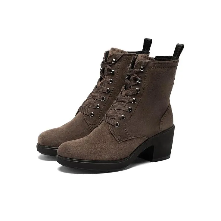 Ecco 14cm Martin Boot 6cm Women's Coffee-2