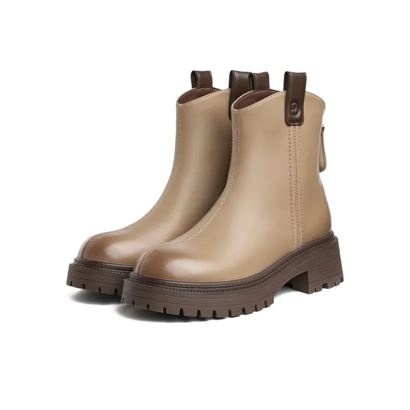 JOSINY Ankle Boots Women's Black/Khaki/Light Brown-5
