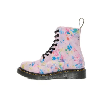 Dr.Martens 1460 Pascal Rainbow Suede Lace Up Boots 'Pink' Women's