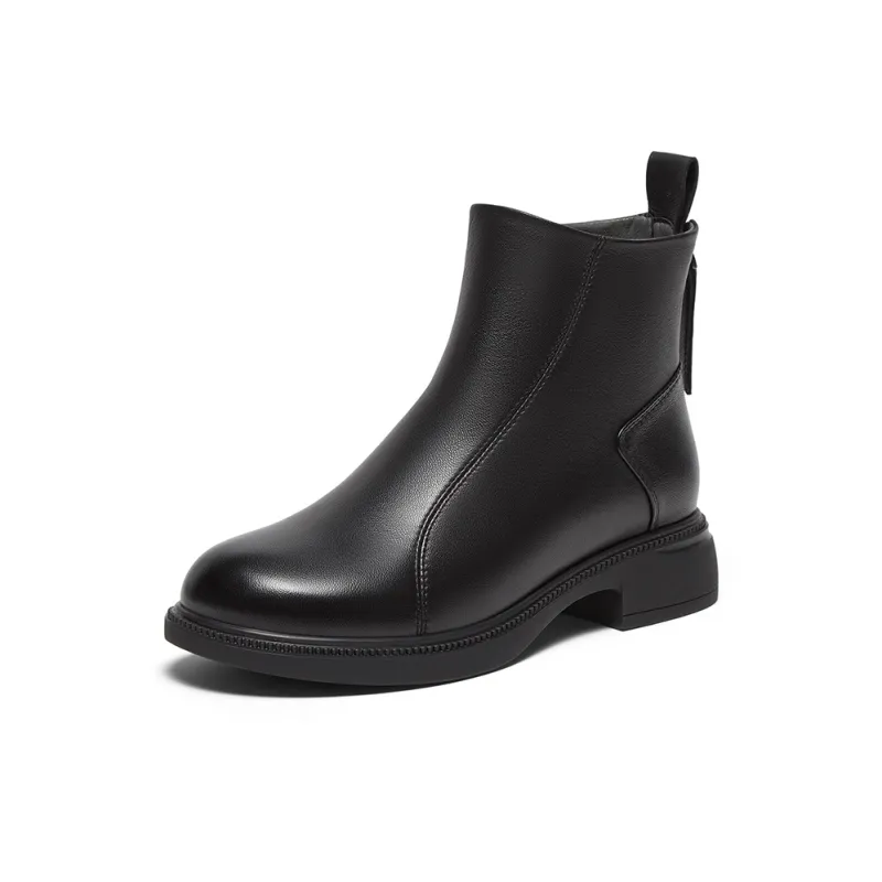 BASTO Ankle Boots Women's Solid Color-4
