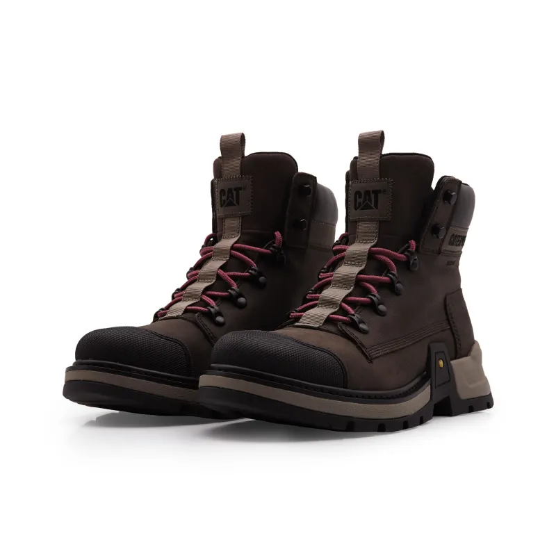 CAT Colorado Expedition WP SS23 Wear Resistant Slip Resistant Short Outdoor Boots Men's Dark Brown-1