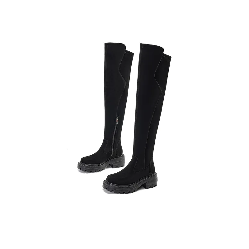 EBLAN Over the knee Boots Women's Black-2