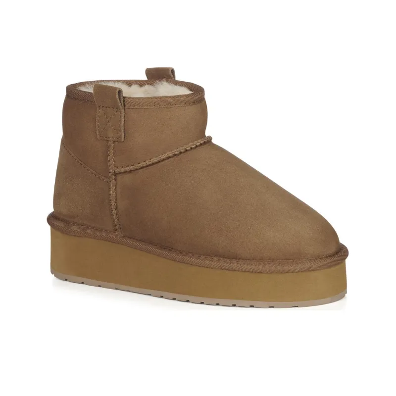 EMU Australia Short Snow Boots Women's Autumn Chestnut-1