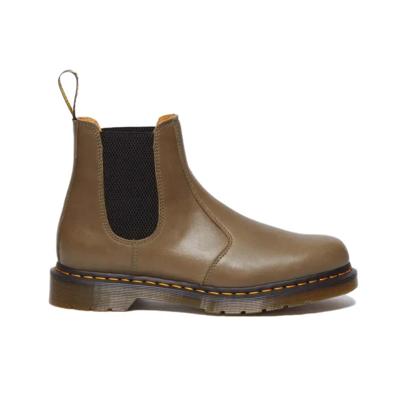 Dr.Martens 2976 Carrara Leather Chelsea Boots 'Olive'-1