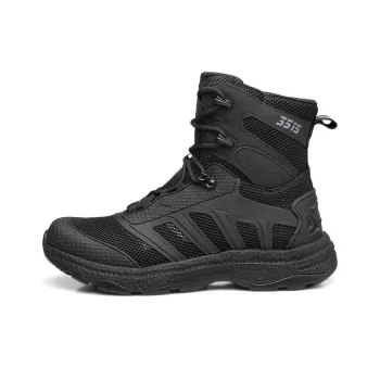 Strongman 3515 Summer Men's Boots Outdoor Training Shoes Men's High-Cut Work Boots Tactical Boots